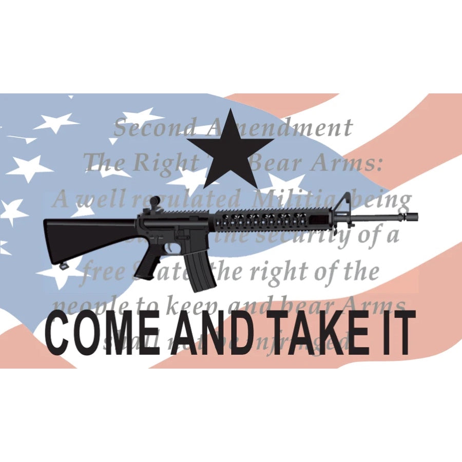 COME AND TAKE IT - RED, WHITE & BLUE - 3x5 FLAG