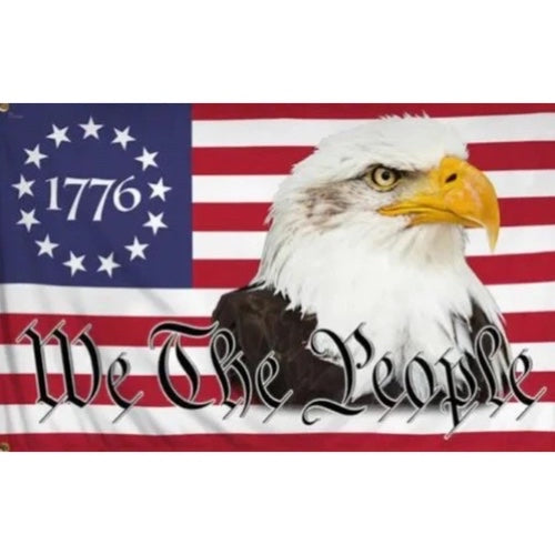 WE THE PEOPLE - 1776 - BRAVE EAGLE - 3x5 FLAG