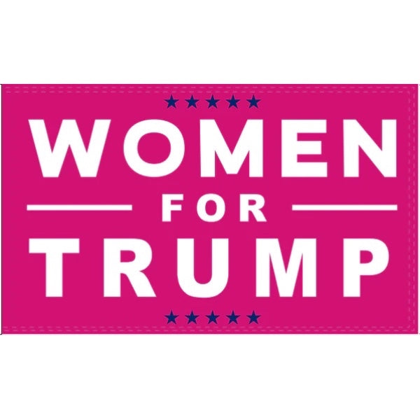 WOMEN FOR TRUMP - 3x5 FLAG