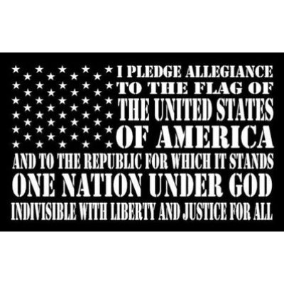 PLEDGE OF ALLEGIANCE - 3x5 FLAG