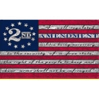 SECOND AMENDMENT - USA - 3x5 FLAG