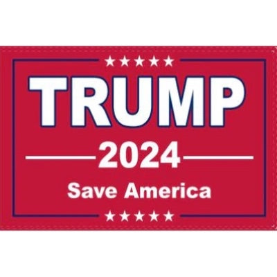 TRUMP 2024 - SAVE AMERICA - RED - 3x5 FLAG