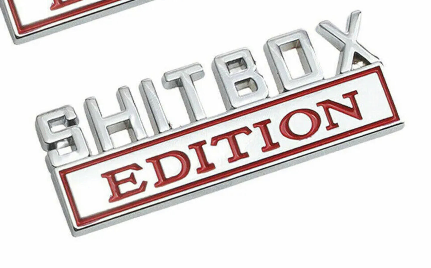 SHITBOX EDITION - 1x3 Metal Emblem USA MADE