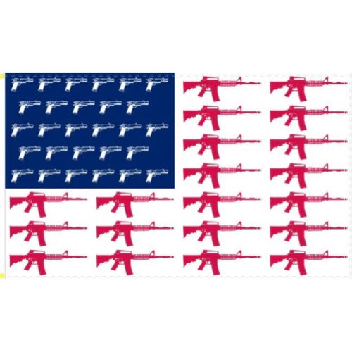 USA GUNS FLAG - 3x5 FLAG