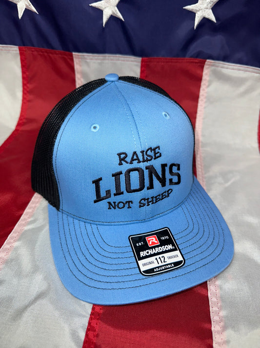 RAISE LIONS NOT SHEEP - TRUCKER HAT