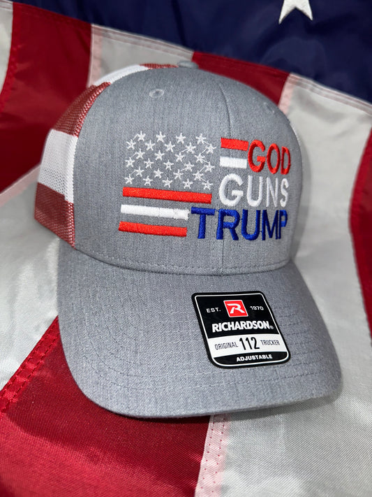 GOD GUNS TRUMP - TRUCKER HAT