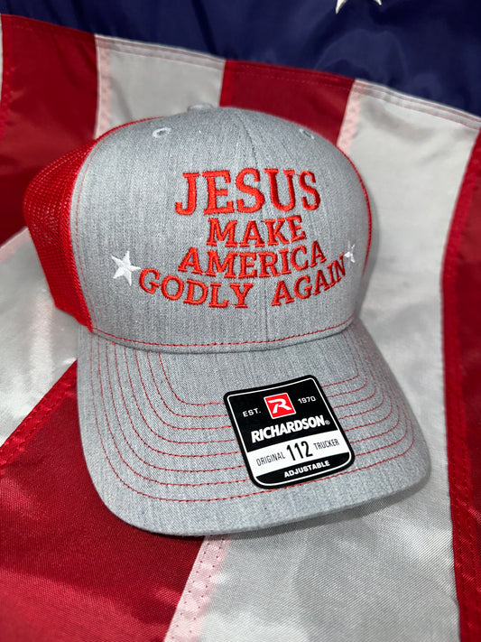 JESUS - MAKE AMERICA GODLY AGAIN - TRUCKER HAT