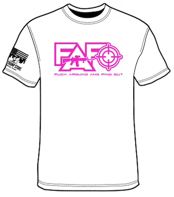 NEW!! FAFO - GUN FLAG - WOMENS T-SHIRT
